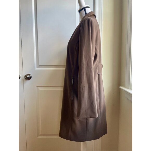 Jones New York Taupe Car Coat with Removable Liner - Size M - Picture 2 of 8